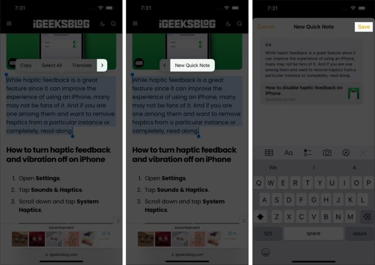 How to create and use Quick Notes in iOS 16 on iPhone iGeeksBlog