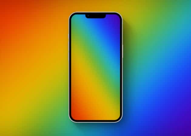 Colored iPhone wallpaper