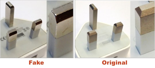 Oblíbený-vs.-Real-Plug-pin-of-Apple-Charger