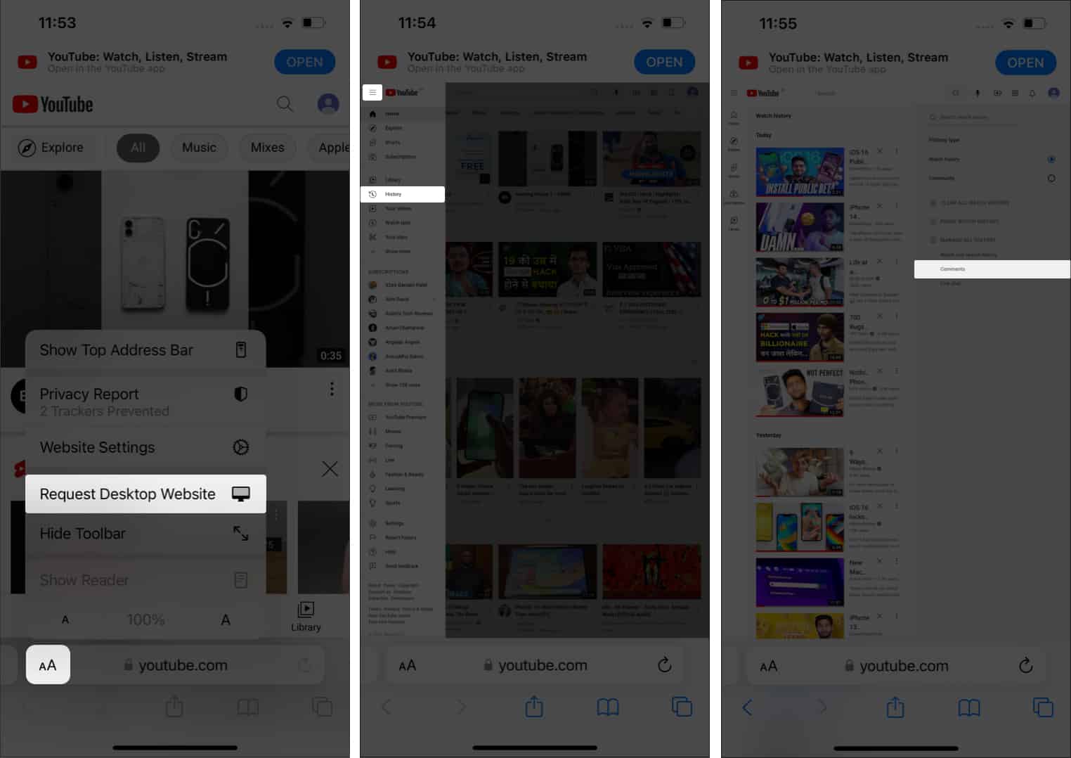 Find and edit your past YouTube comments on iPhone and Android