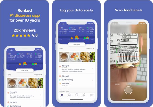 Best health apps for iPhone in 2024 Glucose buddy diabetes tracker iphone and ipad screenshot 641x450 1