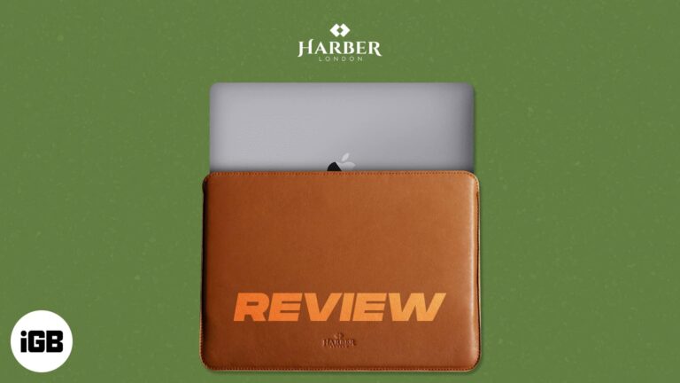 Harber London slim leather MacBook sleeve review