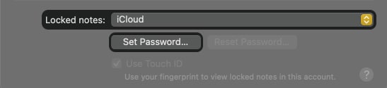 How to set a password to lock your Notes
