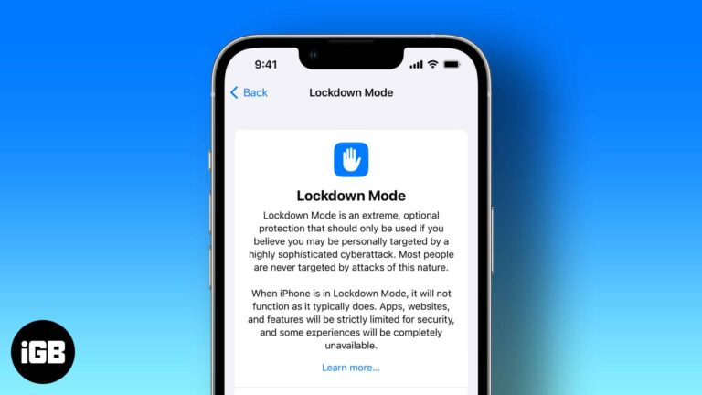 How to use Lockdown mode on iPhone, iPad, and Mac