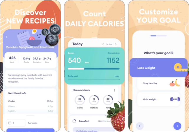 My Diet Coach health app for iPhone