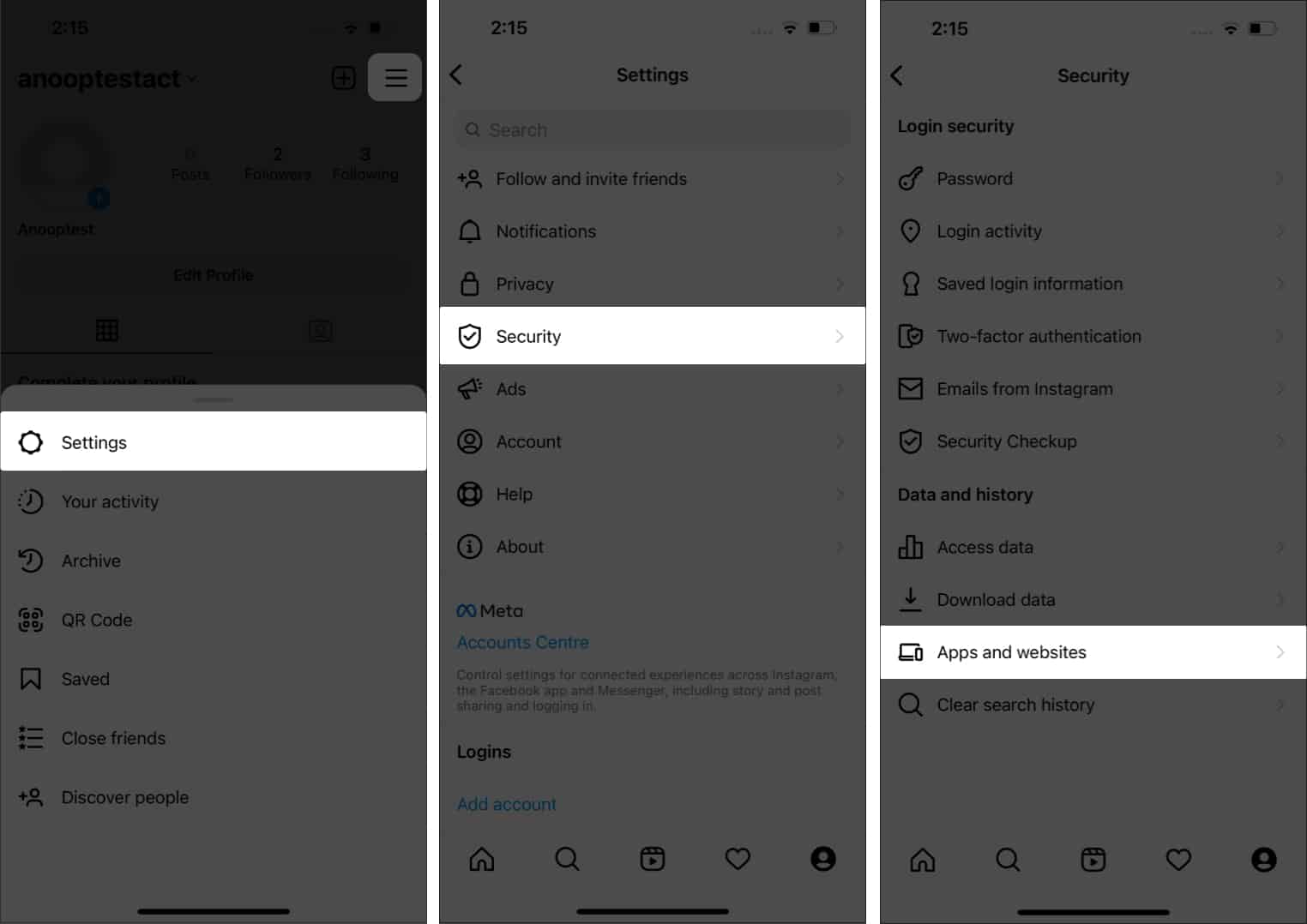 Revoke access og your Instagram Account from iPhone or Android