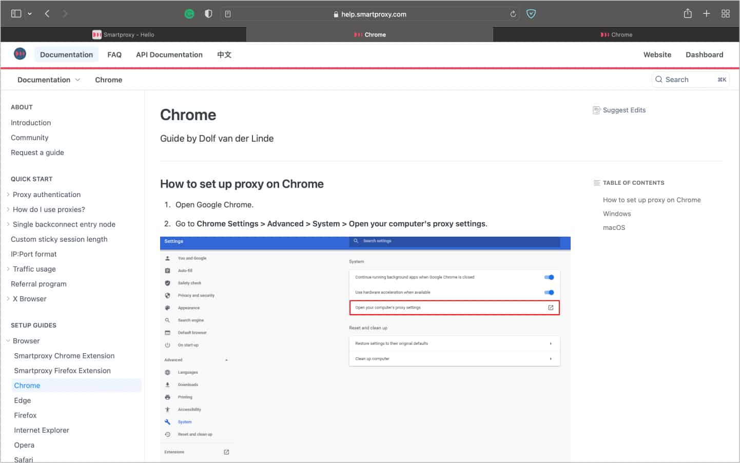 Smartproxy set up guide on chrome Smartproxy set up guide on Chrome