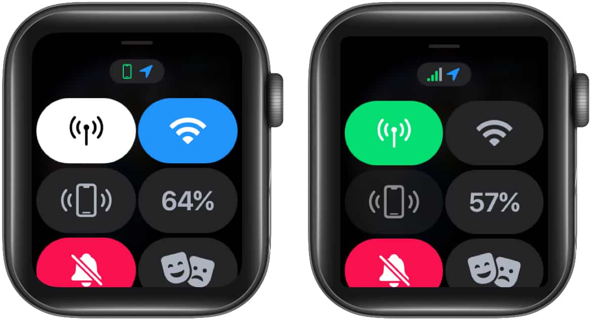 Hidupkan rangkaian selular pada Apple Watch