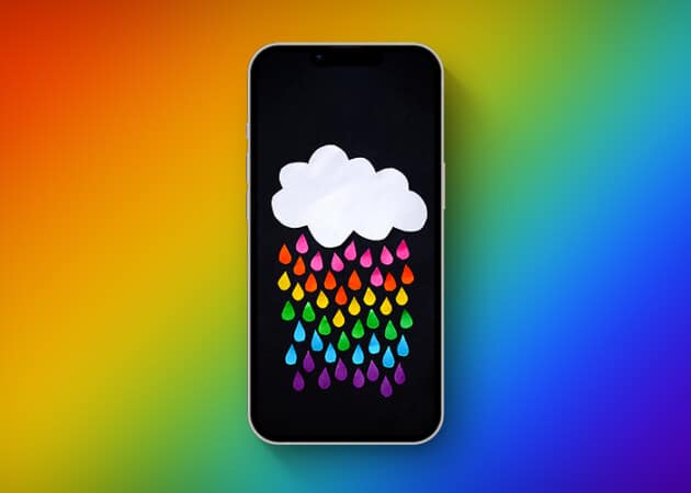 iPhone rainbow wallpaper HD