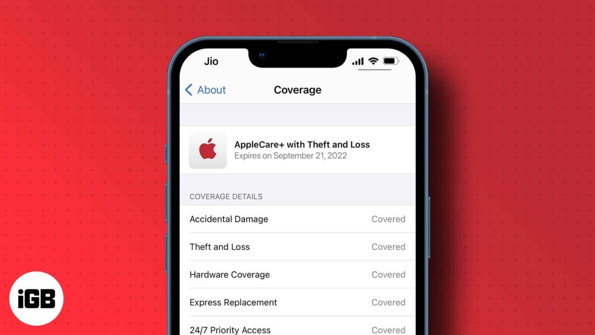 Add apple care coverage to a device