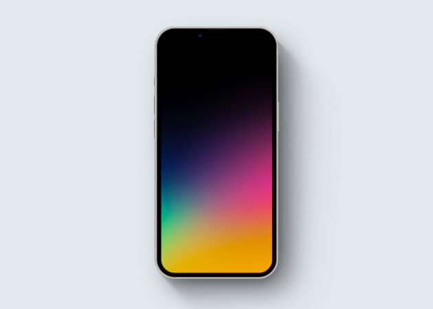 Black Gradient iOS wallpaper