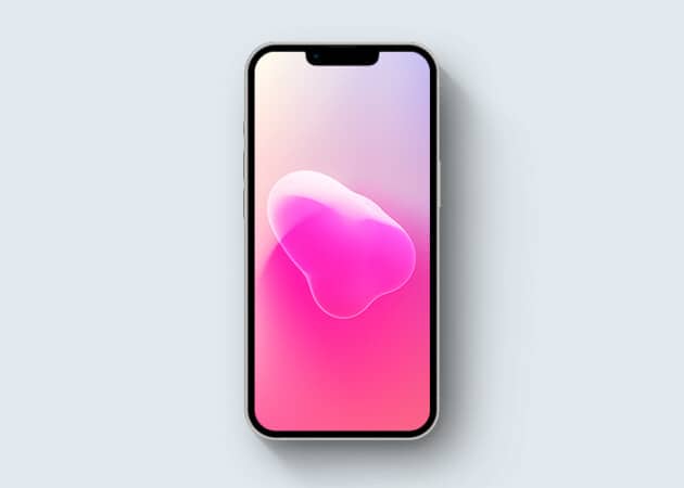 Bubblegum Gradient iOS wallpaper