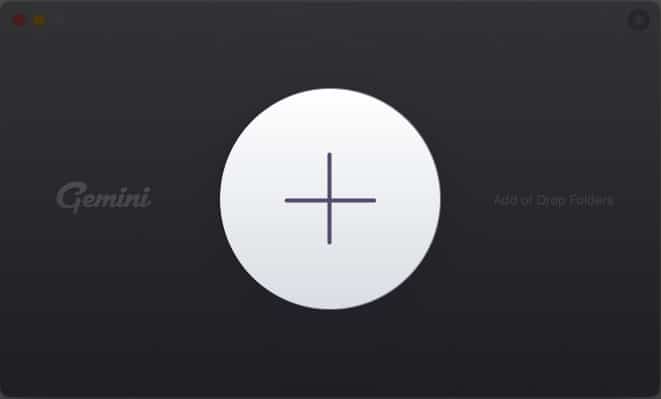 Click the Plus icon (+) in Gemini 2 on Mac