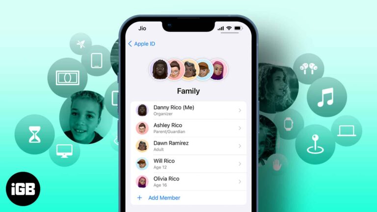 How to enable family sharing on apple devices