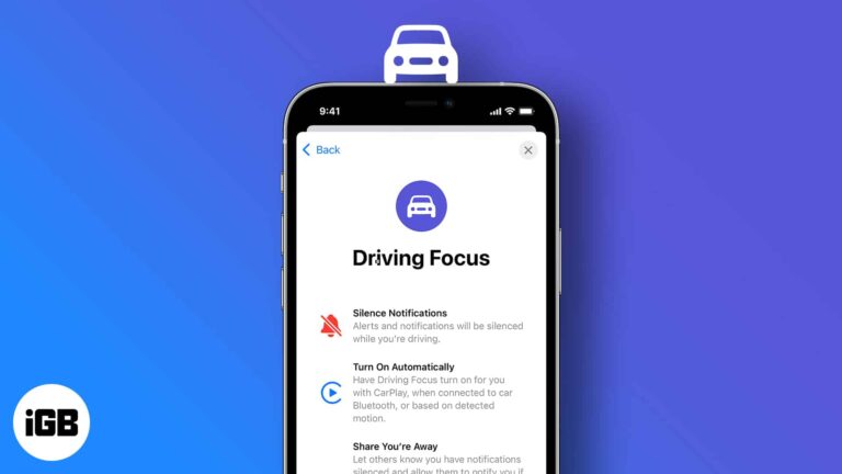 How to use the Driving Focus on iPhone : A complete guide