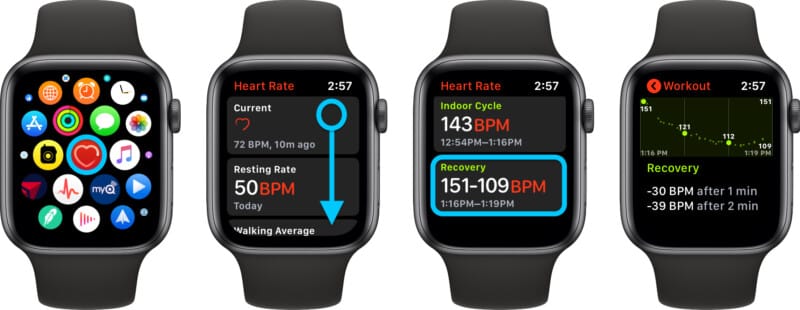 How to view Cardio Recovery on Apple Watch