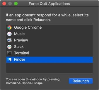 Launch Force Quite on Mac