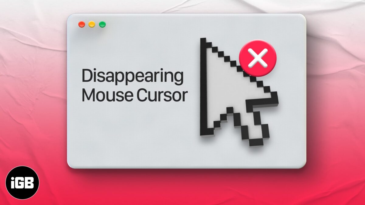 Mouse cursor disappears on mac