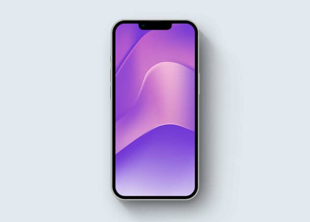 Purple Wave Gradient iOS wallpaper