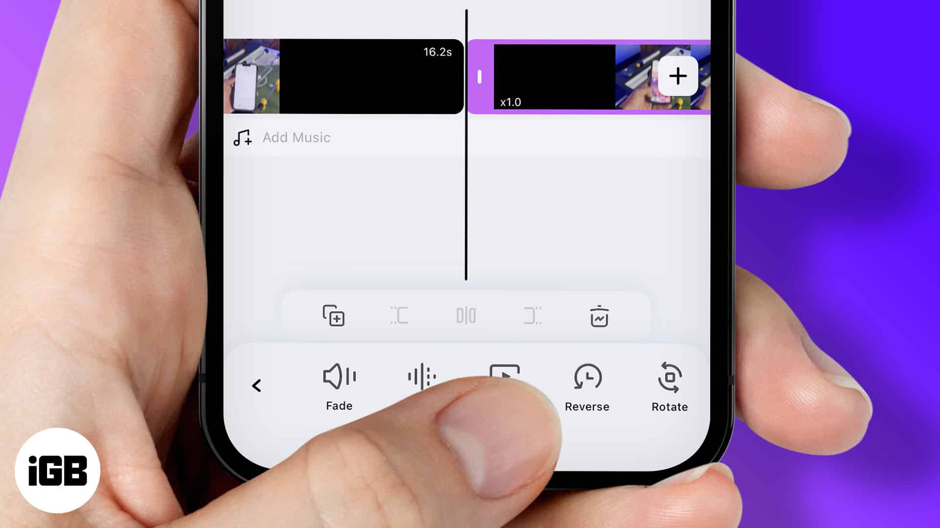 Reverse video on iphone