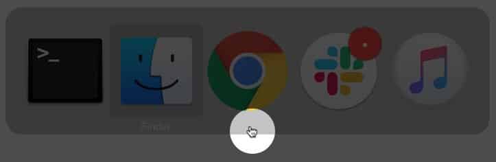 Switch Between Different App to Relocate Disappear Mouse Cursor in macOS