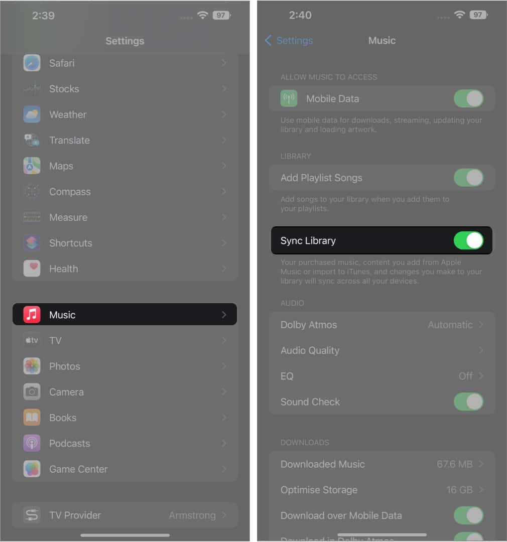 Menyegerakkan Senarai Main Pintar o iPhone ke semua peranti Apple yang lain