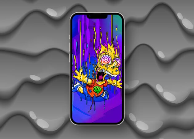 10 Best swaggy and drippy wallpapers for iPhone in 2025 The Simpsons wallpaper