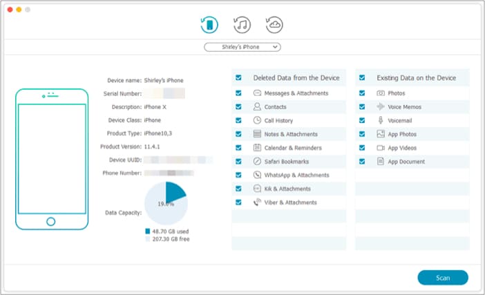 TunesKit iPhone Data Recovery software