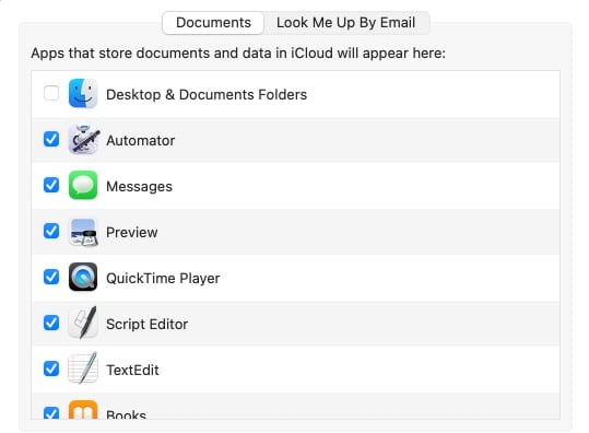 Choosing iCloud Drive options on a Mac for restore