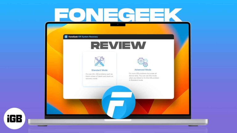 FoneGeek iOS system recovery tool for Windows and Mac
