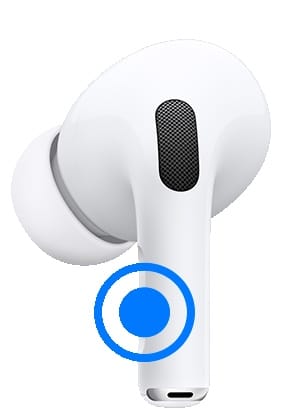 Dotykové ovládání na AirPods Pro 2. generace