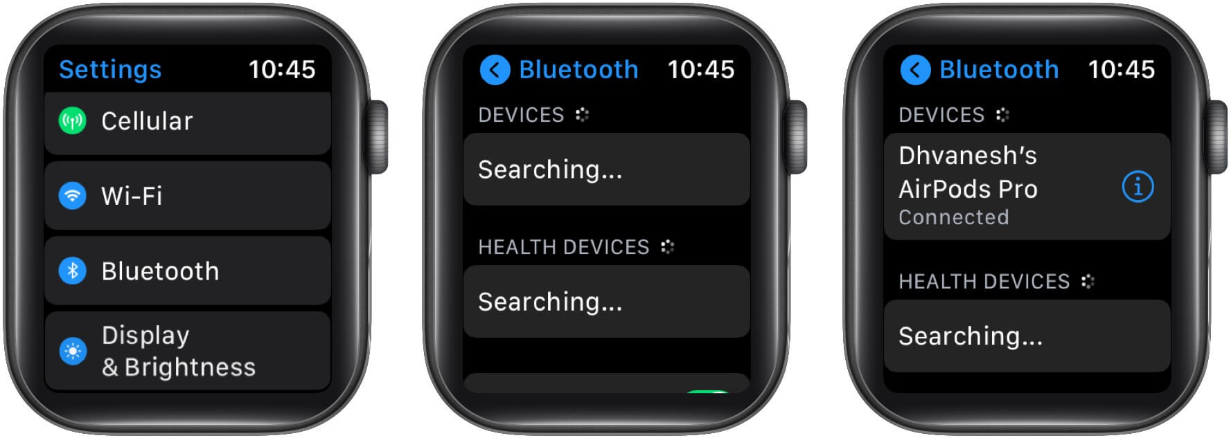 Connect your AirPods with Apple Watch