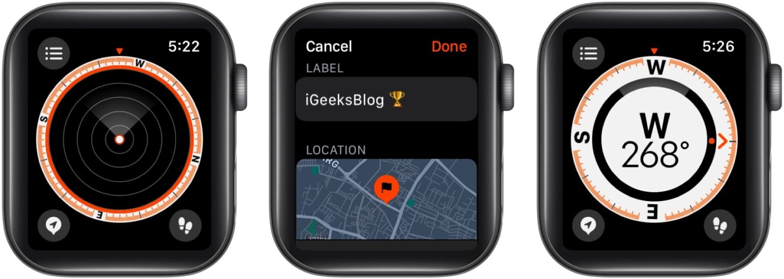 How to use Compass Waypoints and Backtrack on Apple Watch iGeeksBlog