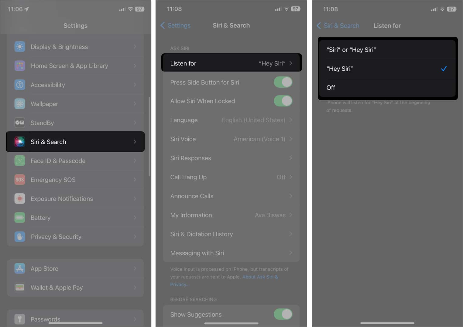 How to fix Hey Siri not working on iPhone  iOS 17 updated  - 93