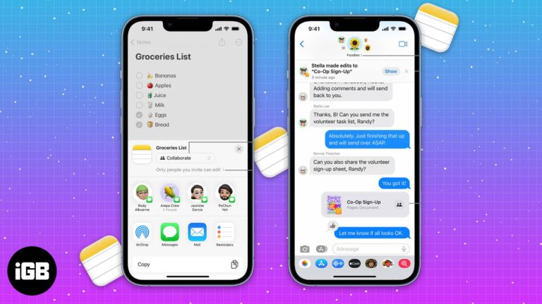 How to Collaborate on projects using Messages in iOS 17