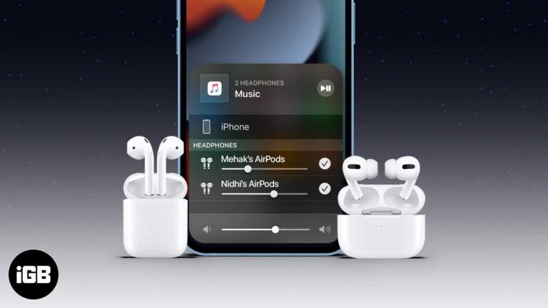 How to connect two pairs of AirPods to a single iPhone or iPad