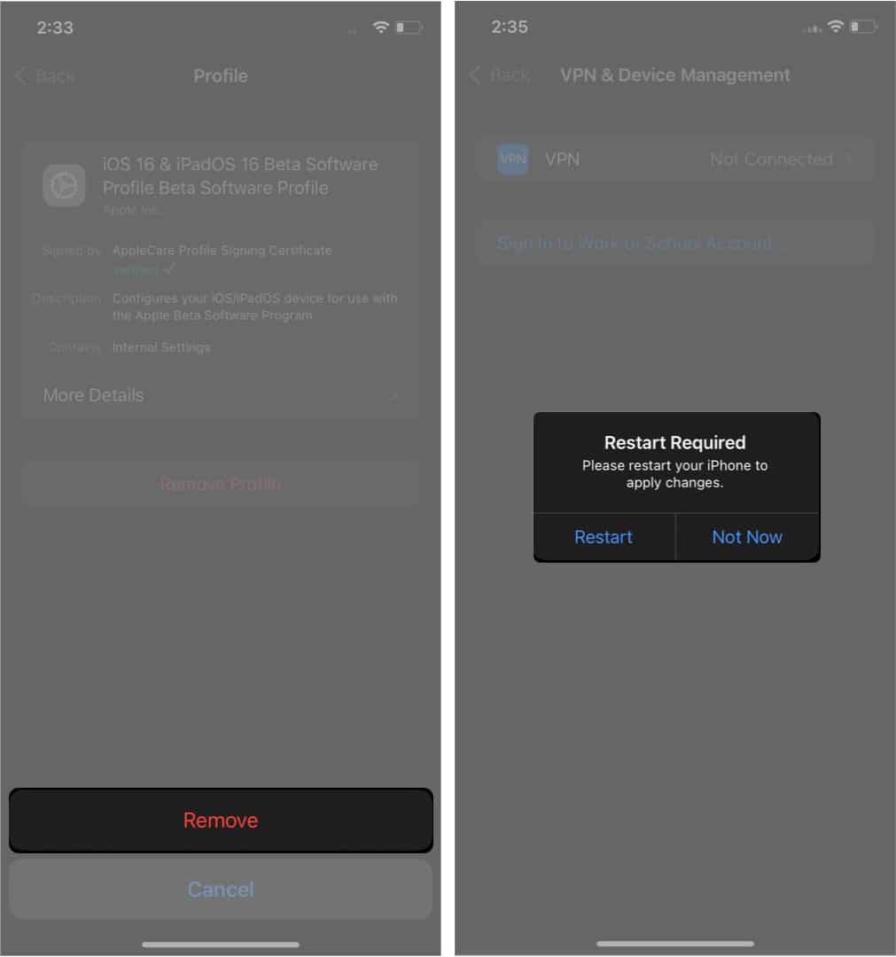 Bagaimana untuk mengalih keluar profil beta iOS 16 daripada iPhone anda