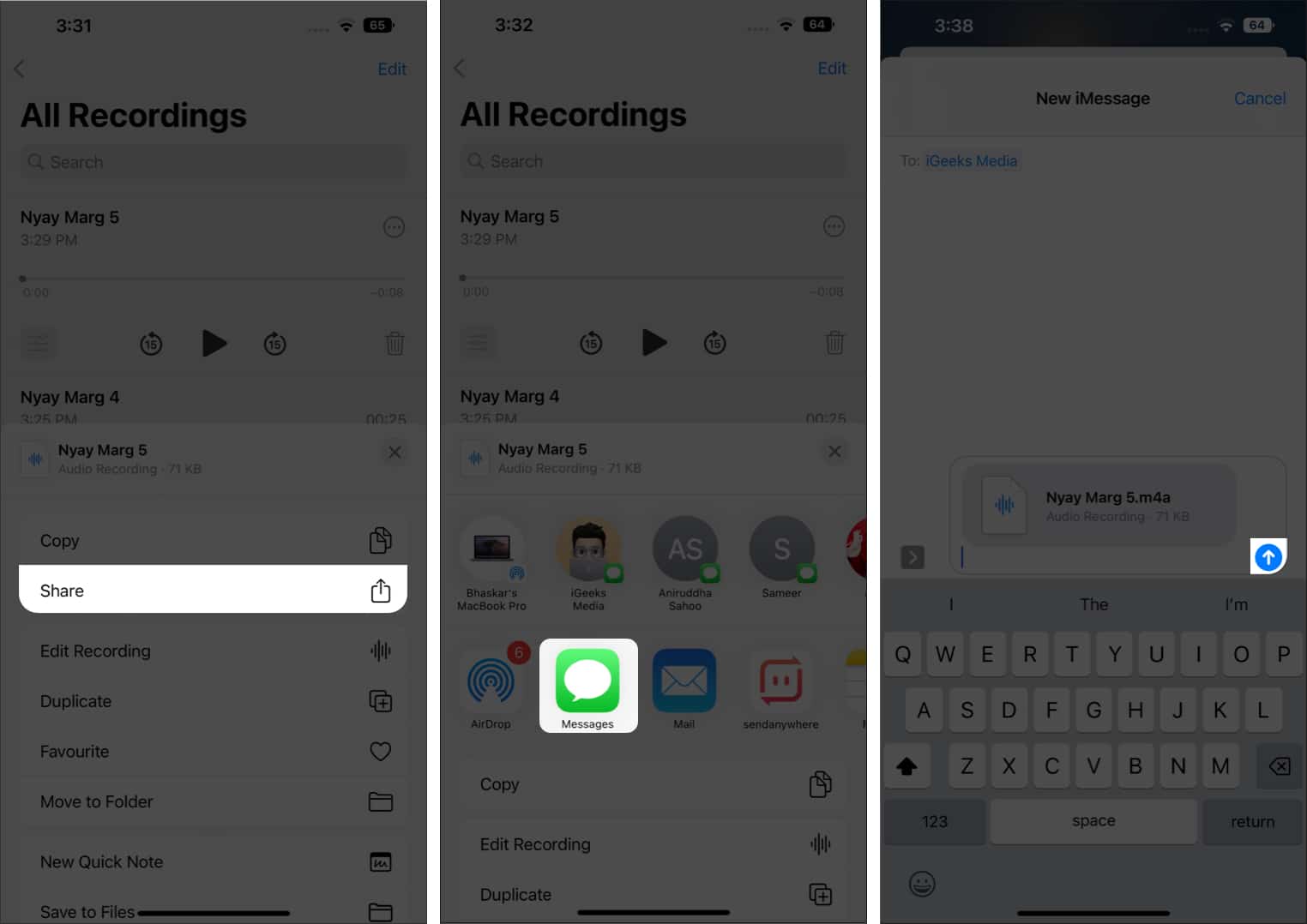How to send a voice message on iPhone in iOS 16  - 47