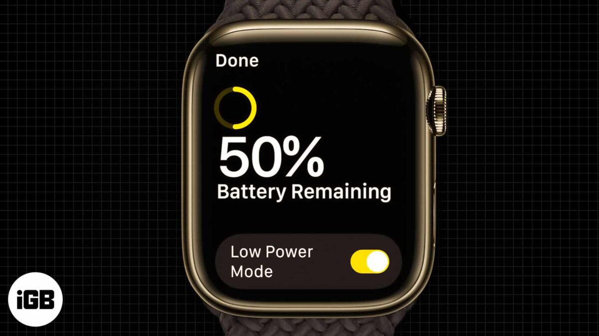 How to use low power mode on apple watch