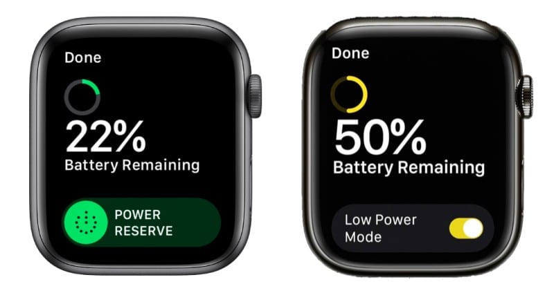 Low Power Mode vs. Power Reserve Mode on Apple Watch
