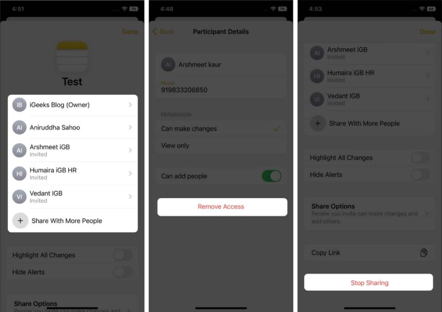 How to Share and Collaborate in Notes App – iGeeksBlog