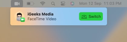 Transfer FaceTime calls from iPhone to MacBook