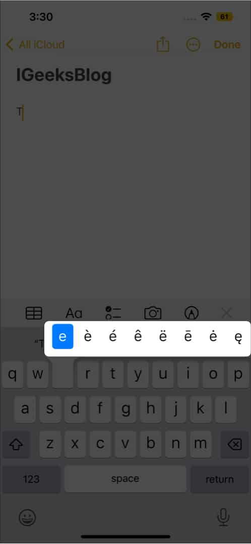 Type special characters and symbols on your iPhone or iPad