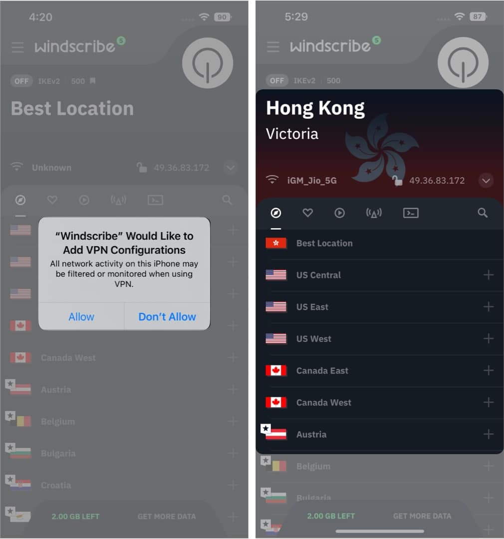 Vpn on iphone using apps