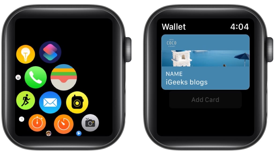 Menggunakan Apple Wallet pada Apple Watch