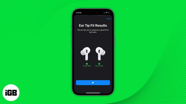 Airpods ear tip fit test 1
