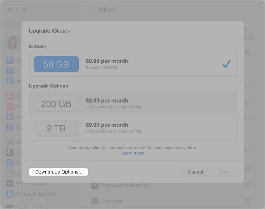 How to downgrade or cancel your iCloud  plan on iPhone  iPad  or Mac - 85