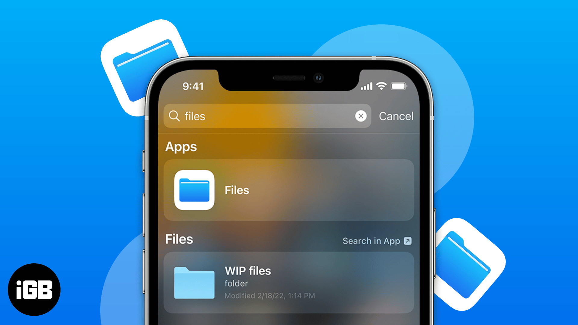 Files app on iphone