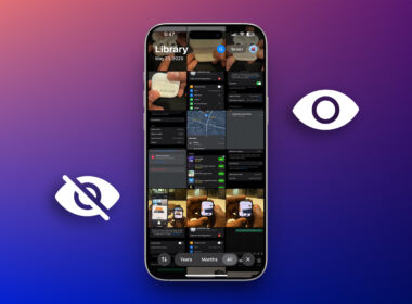 Hide Photos and Videos on iPhone iPad and Mac.