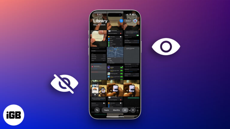 Hide Photos and Videos on iPhone iPad and Mac.